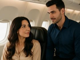 Ein heißer Flug in die Nacht - Sexgeschichte im Flugzeug