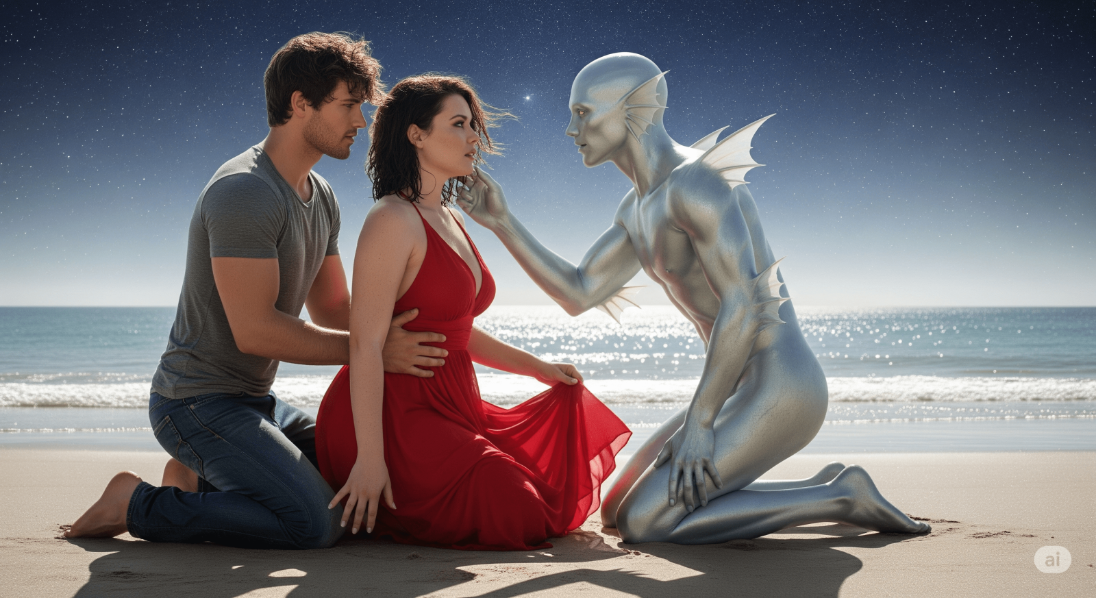 Monster Erotik am Sternenmeer - Sexgeschichte_Sex_am_Strand_Paranormal_Romance