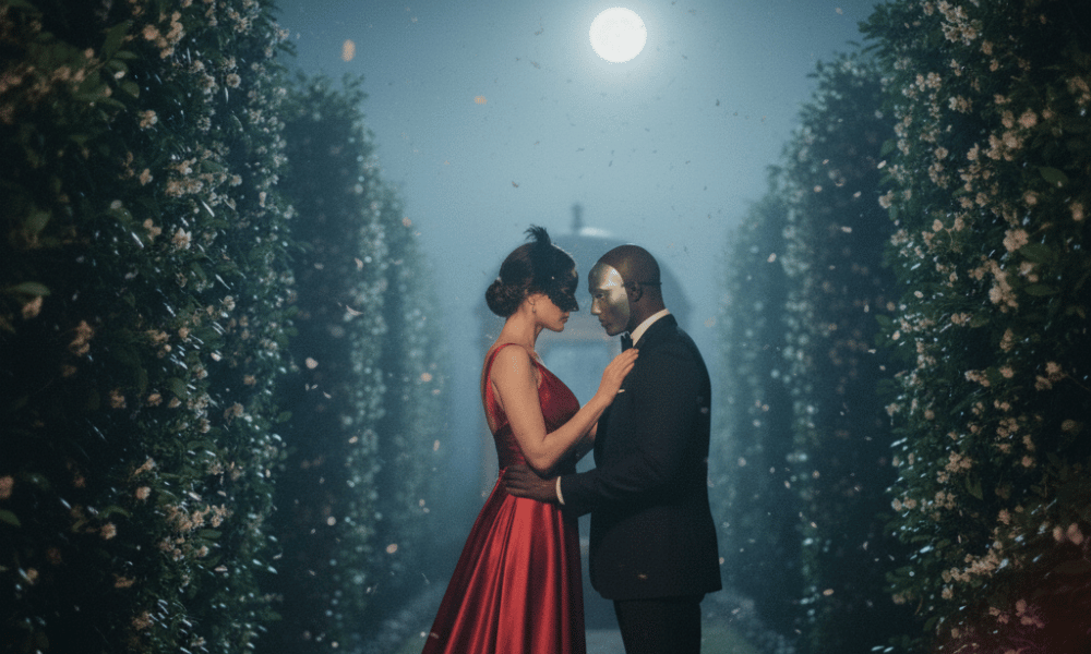Mein_heißes_Abenteuer_auf_dem_Maskenball_Erotische_Sexgeschichte_Frau_und_Mann_im_Mondlicht