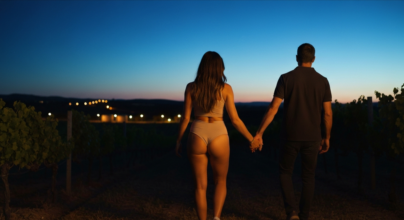 Cinematic 35mm film still of woman with long chestnut brown hair falling past shoulders, olive Mediterranean skin tone, athle