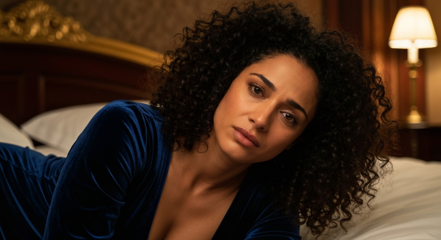 Paar umarmt sich leidenschaftlich am nächtlichen Strand unter Sternenhimmel