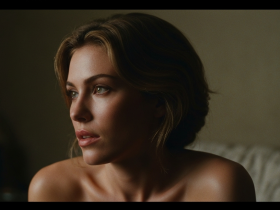 Gruppe von Kollegen bei spontaner heißer Strandparty unter Sternenhimmel mit Cocktails und nackter Haut