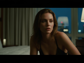 Junge Lehrerin am einsamen Strand mit Schüler in verführerischer Sommersituation