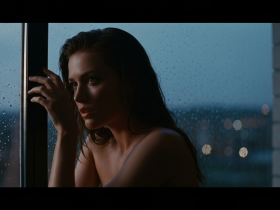 Zwei Frauen bei einer intensiven Begegnung im Hotelzimmer während eines gemeinsamen Urlaubs