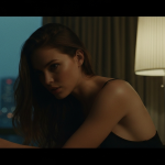 Frau trainiert mit muskulösem Trainer im Fitnessstudio während Partner zuschaut