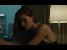 Frau trainiert mit muskulösem Trainer im Fitnessstudio während Partner zuschaut