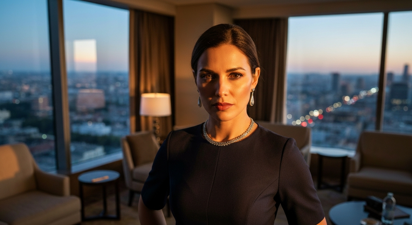 Cinematic 35mm film still of woman with shoulder-length dark brown hair, olive Mediterranean skin tone, athletic slim build i